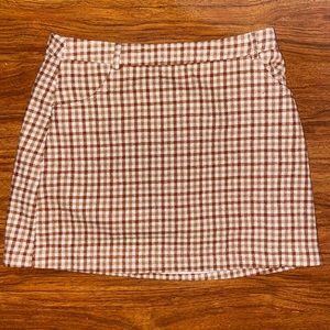 Brand New gingham mini skirt